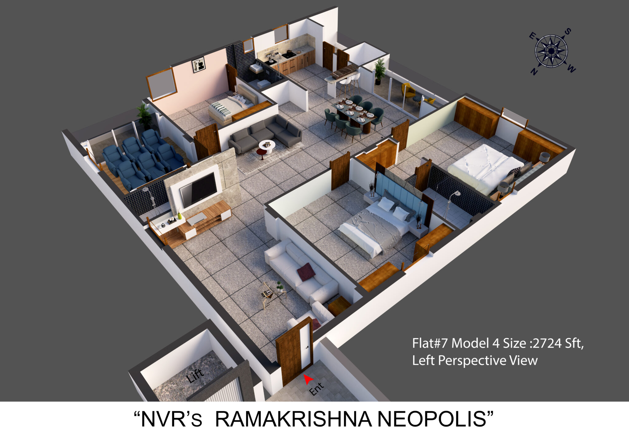 Flat-7 Left View