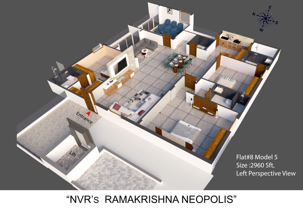 Flat-8 Right View